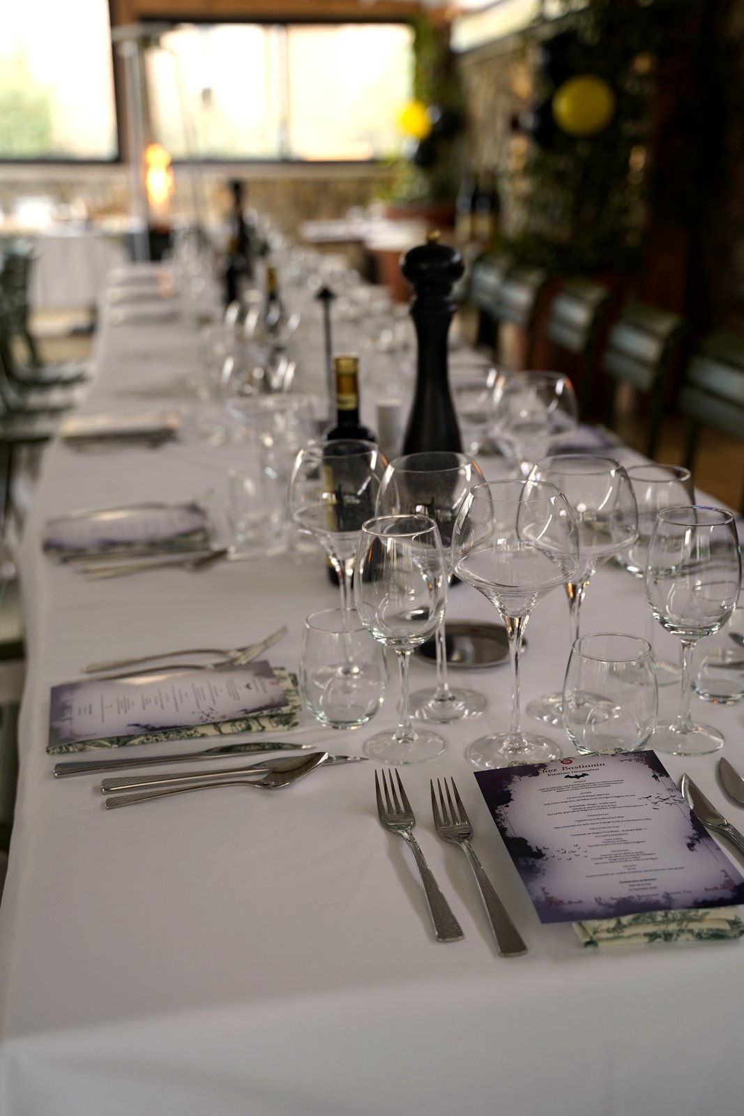 La table, dressée — Chez Bastianin